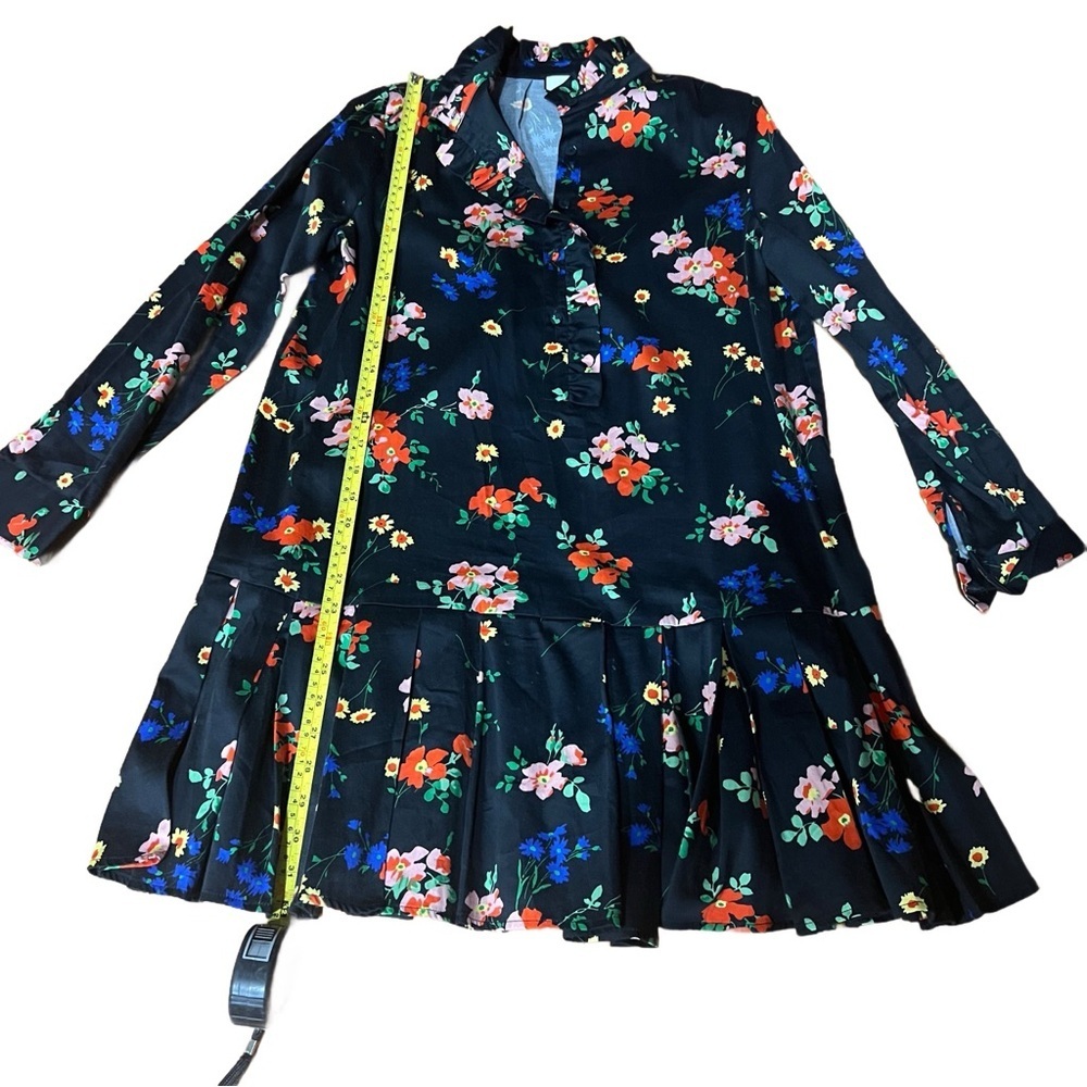 Tuckernuck Navy Floral Long Sleeve Dress Size Small Button Down Dress - Picture 5 of 9